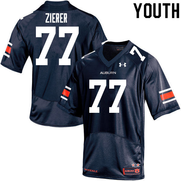 Youth #77 Kilian Zierer Auburn Tigers College Football Jerseys Sale-Navy